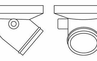 HKS Flange Sqv 35mm Angled Attachment