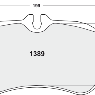 PFC 389 Race Pad Set - 08 Compound 17 mm