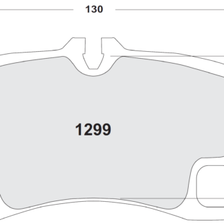 PFC 1299 Race Pad Set - 332 Compound 18 mm