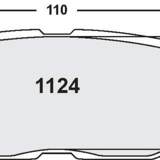 PFC 124 Race Pad Set - 13 Compound 16 mm