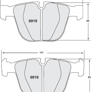 PFC Z-Rated Brake Pad Set M3 E92 Rear