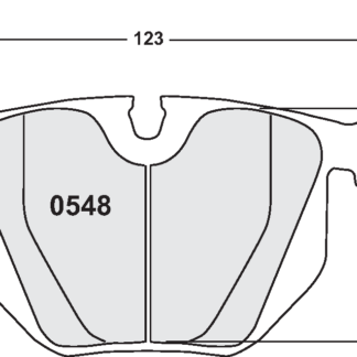 PFC 0548 Race Pad Set - 11 Compound 16 mm