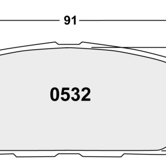 PFC 532 Race Pad Set - 01 Compound 16 mm