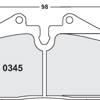 PFC 0345 Race Pad Set - 08 Compound 17 mm