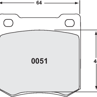 PFC 0051 Race Pad Set - 11 Compound 15 mm