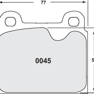 PFC 0045 Race Pad Set - 11 Compound 15 mm