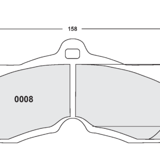 PFC 0008 Race Pad Set - 11 Compound 13 mm