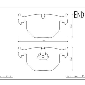 Endless Brake pads MA45B Compound BMW 320D Rear Caliper