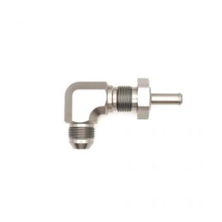 DW 8AN Male Flare to 5 16-inch Male Barb Bulkhead Adapter 90