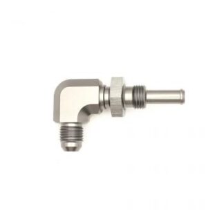 DW 6AN Male Flare to 5 16-inch Male Barb Bulkhead Adapter 90