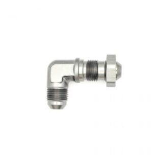 DW 8AN Male Flare to 8AN Male Flare Bulkhead Adapter 90-degr