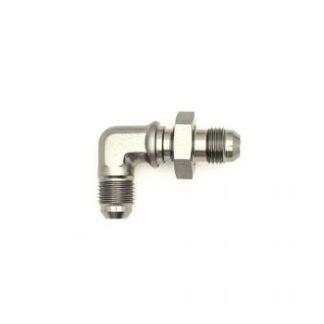 DW 6AN Male Flare to 6AN Male Flare Bulkhead Adapter 90-degr
