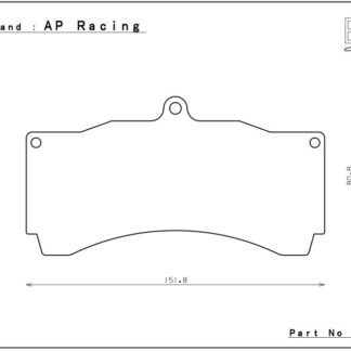 Endless MA45B Cmpd Brake pads Race caliper