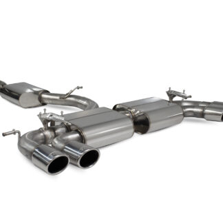 Scorpion Non-res cat/gpf back system with electronic valves Daytona Tailpipe Volkswagen MK7.5 Golf R (facelift) Non GPF Model 2017 - 2018