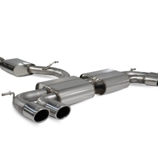 Scorpion Resonated cat/gpf back system Daytona Ceramic Tailpipe Volkswagen MK7.5 Golf R (facelift) Non GPF Model 2017 - 2018