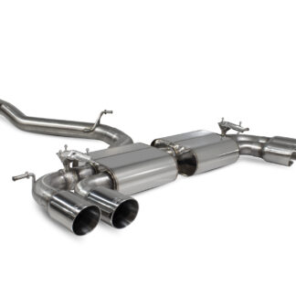 Scorpion Non-res cat/gpf back system with electronic valves Daytona Ceramic Tailpipe Volkswagen MK7.5 Golf R (facelift) Non GPF Model 2017 - 2018