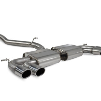 Scorpion Non-res cat/gpf back system Monaco Tailpipe Volkswagen MK7.5 Golf R (facelift) Non GPF Model 2017 - 2018