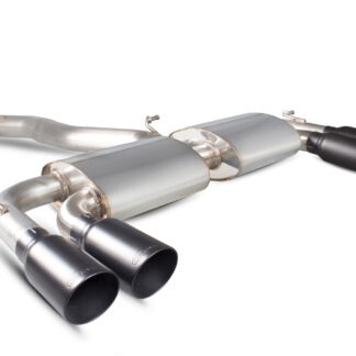 Scorpion Non-resonated cat-back system with no valves Daytona Ceramic Tailpipe Volkswagen MK7 Golf R (pre facelift) 2014 - 2016