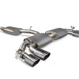 Scorpion Reasonated cat-back (with valves) EVO Tailpipe Audi TT S MK3 Coupe Non-GPF Model 2014 - 2019