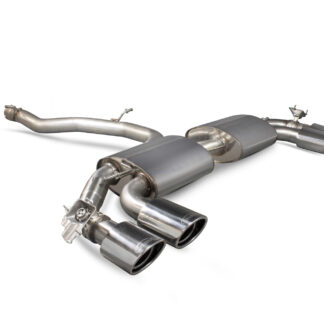 Scorpion Non-resonated cat-back system (with valves) EVO Tailpipe Audi TT S MK3 Coupe Non-GPF Model 2014 - 2019