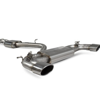 Scorpion Resonated cat-back system with electronic valves EVO Tailpipe RS3 8V Saloon/Sedan 17-18 Non-GPF Model & RS3 8V Saloon/Sedan 19-20 GPF Model