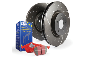 EBC Front Disc and Brake Pad Kit (Red Brake Pads + GD Disc)