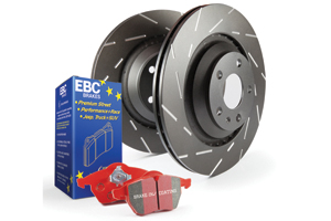 EBC Front Disc and Brake Pad Kit (Red Brake Pads + USR Disc)