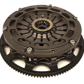 Evo 4 >9 Twin Plate Clutch & Flywheel Set Pull LIGHT