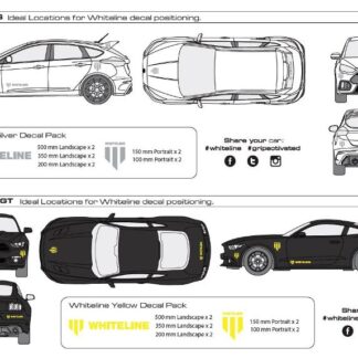Whiteline PerformanceWhiteline Decal Pack - Silver