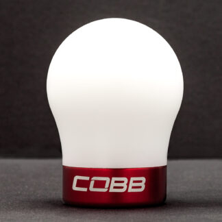 COBB Volkswagen COBB Knob - White Knob w/ Race Red