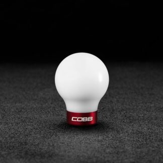 Cobb Mazda COBB Knob - White Knob w/ Race Red