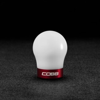 COBB Ford Shift Knob 2013-2016 Focus ST, 2016 Focus RS, 2014-2016 Fiesta ST - White Knob w/ Race Red