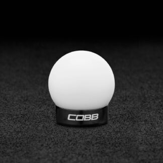 COBB Ford Mustang Shift Knob - White Knob w/ Stealth Black