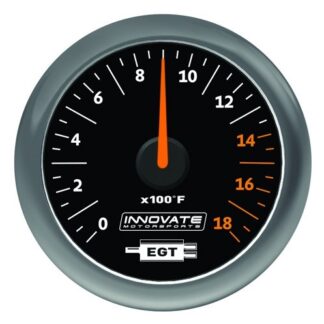 Innovate Analog MTX-A (EGT) Gauge Kit, Black Dial