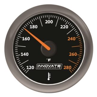 Innovate Analog MTX-A Fluid Temp(oil,water,etc)Gauge Kit,Bla