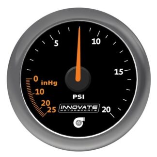 Innovate Analog MTX-A 20 PSI Vacuum/Boost Gauge Kit,Black Di