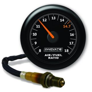 Innovate Analog MTX-AL Air/Fuel Ratio Gauge Kit, Black Dial