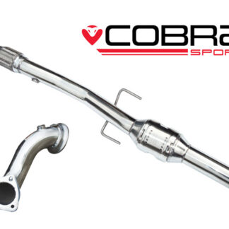 Cobra Pre-Cat/De-Cat Pipe & High Flow Catalyst (200 Cell) Vauxhall Corsa D SRI 10-14