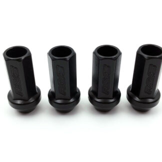 RAYS 17Hex Racing Nut L48 Long 4Pak OPEN M12x1.25 Black
