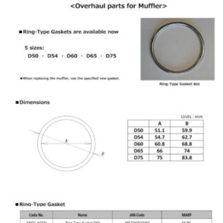 HKS Exhaust Gasket Ring 65mm