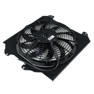 CSF 92-00 Civic All-Aluminum Fan Shroud w/ 12-inch SPAL fan (Black)