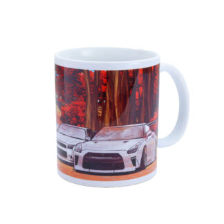 Tomei Mug White GT-R Autumn Nagano Forest