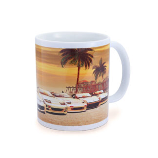 Tomei Mug White Z Car Sunset Huntington Beach