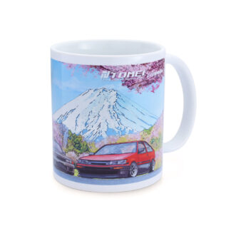 Tomei Mug White GDB/BNR32/AE86 Cherry Blossom Mt.Fuji