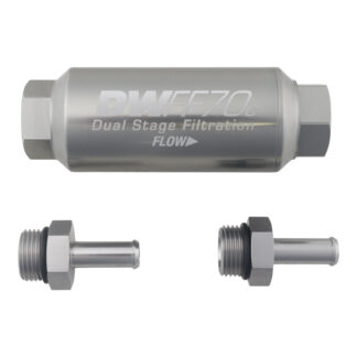 DW Compact in-line fuel filter element and housing kit  stainless