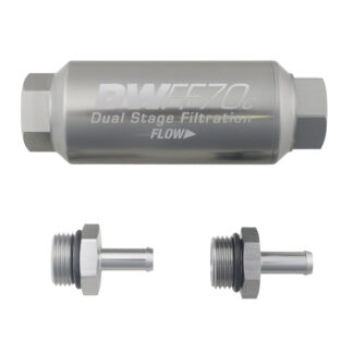 DW Compact in-line fuel filter element and housing kit  stainless