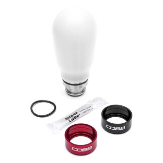 COBB Subaru 5-Speed Teardrop Weighted Knob - White Knob