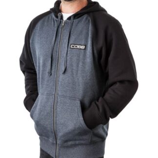 COBB Tuning Logo Full-Zip Hoodie - Men's Grey/Black - Large