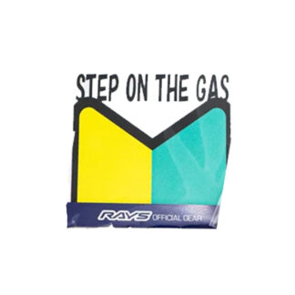 RAYS No.35 STICKER STEP ON THE GAS 100x100mm