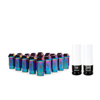 Mishimoto Aluminum Locking Lug Nuts M12x1.5 20pc Set Neo Chrome